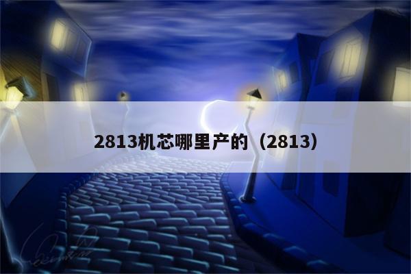 2813机芯哪里产的（2813）