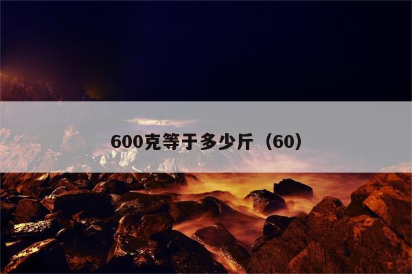 600克等于多少斤（60）