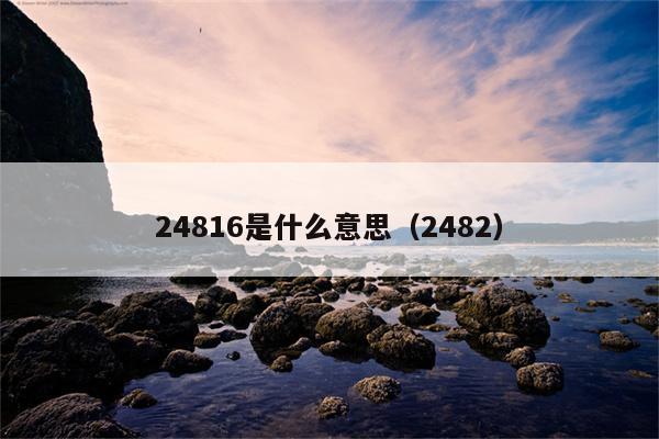 24816是什么意思（2482）