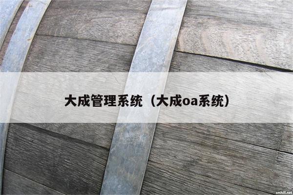 大成<strong>管理系统</strong>（大成oa系统）