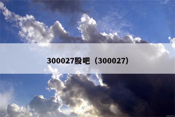 300027股吧（300027）