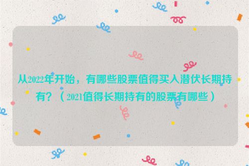 从2022年开始，有哪些股票值得买入潜伏长期持有？（2021值得长期持有的股票有哪些）