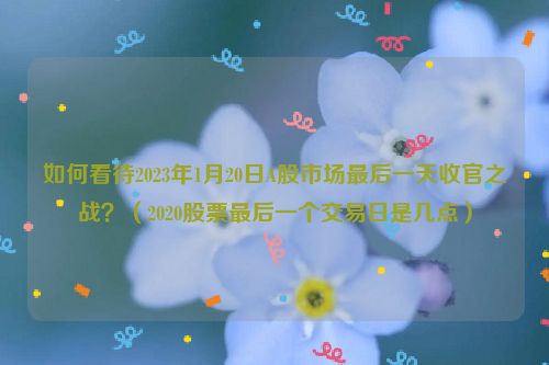 如何看待2023年1月20日A股市场最后一天收官之战？（2020股票最后一个交易日是几点）